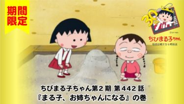 ちびまる子ちゃん　アニメ 第2期 442話『まる子、お姉ちゃんになる』の巻